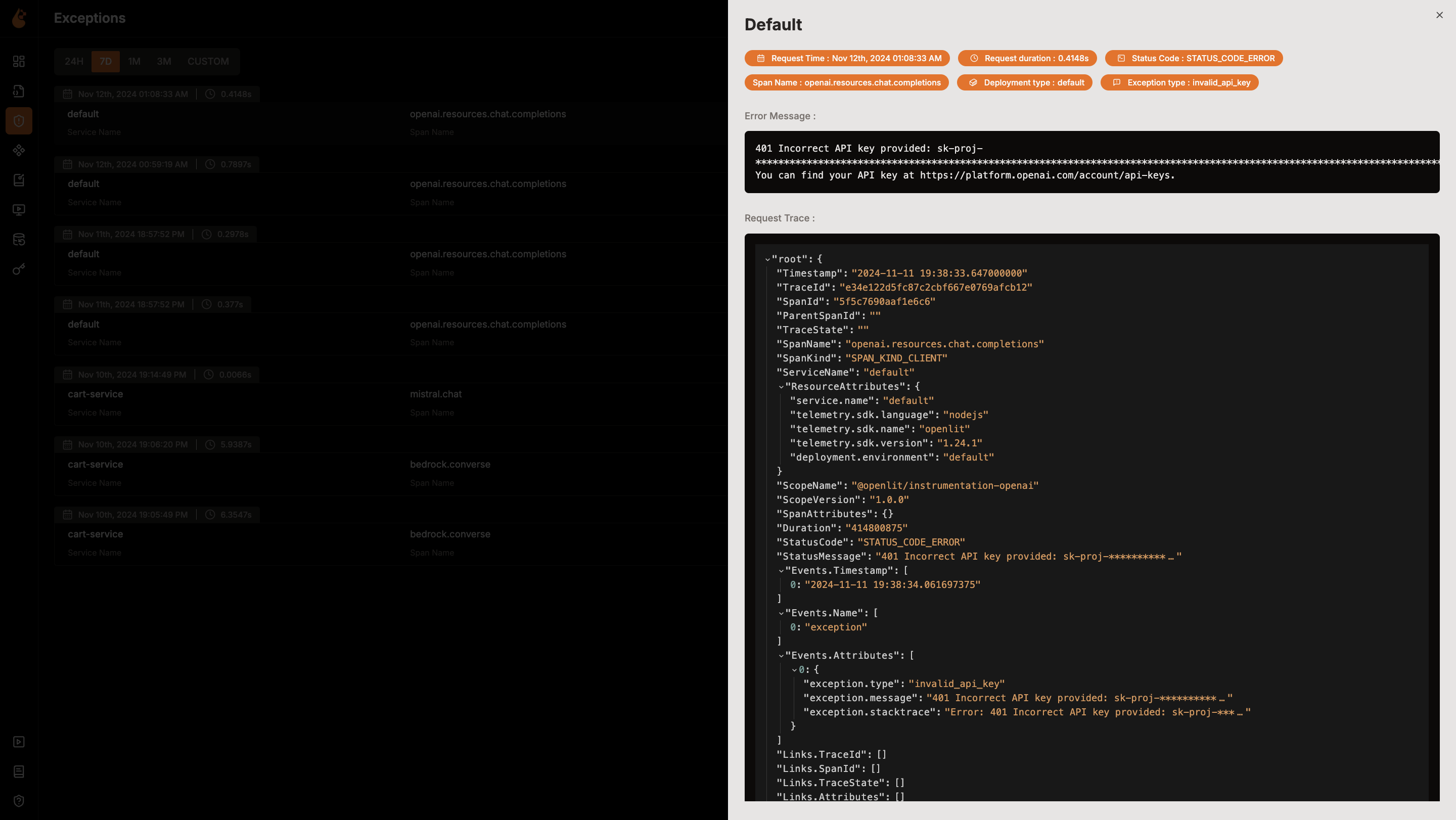 Track Application Errors